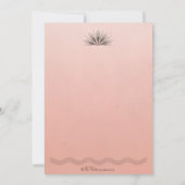 Art Deco Birthday Invitation - Gatsby Style Ombre Kaart (Achterkant)