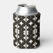 Art Deco Black and Gold Geometric luxury Blikjeskoeler (Blikje Voorkant)