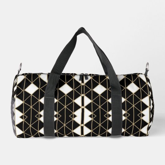 Art Deco Black and Gold Geometric luxury Plunjezak (Achterkant)
