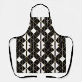 Art Deco Black and Gold Geometric luxury Schort (Voorkant)