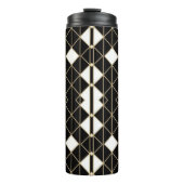 Art Deco Black and Gold Geometric luxury Thermosbeker (Voorkant)