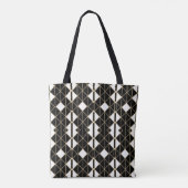 Art Deco Black and Gold Geometric luxury Tote Bag (Achterkant)