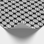 Art Deco Black and White Cadeaupapier (Hoek)