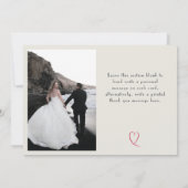 Art Deco Black Cobalt Hartelijk dank Bedankkaart (Achterkant)