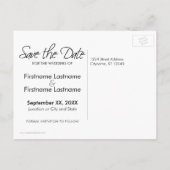 Art Deco Black en Beige Chevron Pattern Aankondigingskaart (Achterkant)