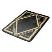 Art Deco Black en Gold Badmat (Gekanteld)
