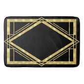 Art Deco Black en Gold Badmat (Voorkant)