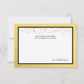 Art Deco Black en Gold Hartelijk dank Bedankkaart (Achterkant)