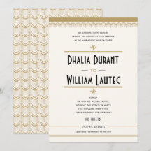 Art Deco Black en Gold Wedding