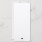 Art Deco black-gestapeld lijst glamour plechtige g Kaart (Achterkant)