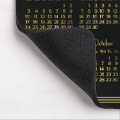 Art Deco Black Gold Yarly Calendar 2020 Mousepad Muismat (Hoek)