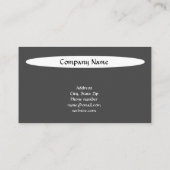 Art Deco Black Swirling Stippen Modern & Trendy Visitekaartje (Achterkant)