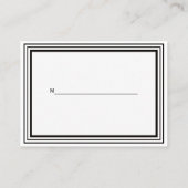 Art Deco Black Whark Lijst #1 Plaats kaarten #2 Plaatskaartje (Achterkant)