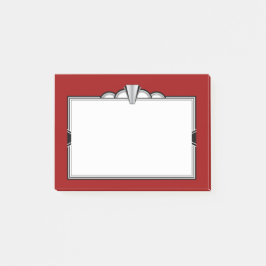 Art Deco Black, White en Dark Red Post-it® Notes