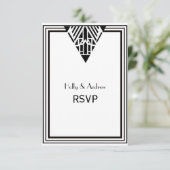  Art Deco Black White Lijst #1 V RSVP (Staand voorkant)