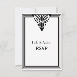  Art Deco Black White Lijst #1 V RSVP