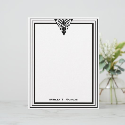  Art Deco Black Wht Lijst #1 Aangepast (Staand voorkant)