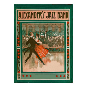 Art deco bladmuziek cover perfect poster