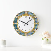Art Deco Blauw Grote Klok (Huis)