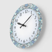 Art Deco Blauw Grote Klok (Hoek)