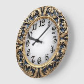Art Deco Blauw Grote Klok (Hoek)