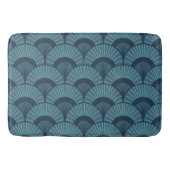 Art Deco Blauwgroen Bath Mat (Voorkant)