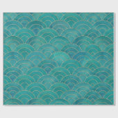 Art Deco Blauwgroen & Goud Decoupage Tissue Papier (Vlak)