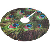 art deco blauwgroen groen turquoise pauock vether kerstboom rok (Gekanteld)