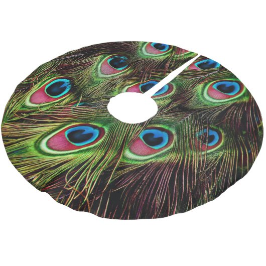 art deco blauwgroen groen turquoise pauock vether kerstboom rok (Gekanteld)