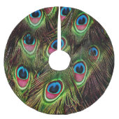 art deco blauwgroen groen turquoise pauock vether kerstboom rok (Voorkant)