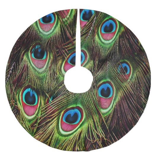 art deco blauwgroen groen turquoise pauock vether kerstboom rok (Voorkant)