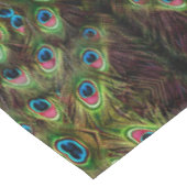 art deco blauwgroen groen turquoise pauock vether tafelkleed (Gekanteld)