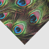 art deco blauwgroen groen turquoise pauock vether tissuepapier (Detail)