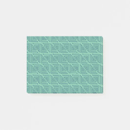 Art Deco Blauwgroen Mazes Post-it® Notes