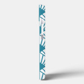 Art Deco Blauwgroen ventilatoren Case-Mate iPhone Case (Achterkant / Links)