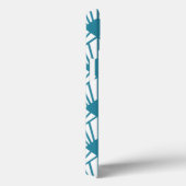 Art Deco Blauwgroen ventilatoren Case-Mate iPhone Case (Achterkant / Rechts)