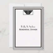  Art Deco Blk Wht Lijst #2 V repetitie DIN Kaart (Voorkant)