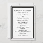  Art Deco Blk Wht Lijst #2 V repetitie DIN Kaart (Achterkant)