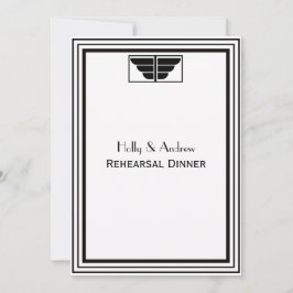  Art Deco Blk Wht Lijst #2 V repetitie DIN Kaart