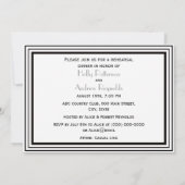  Art Deco Blk Wit Lijst #2H Rehearsal Din Kaart (Achterkant)