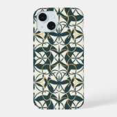 Art Deco bloeit iPhone 15 Case (Achterkant)