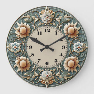 Art Deco Bloem Grote Klok