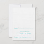 Art Deco bloem RSVP kaart (Achterkant)