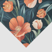 Art Deco bloemdesign Tissuepapier (Detail)