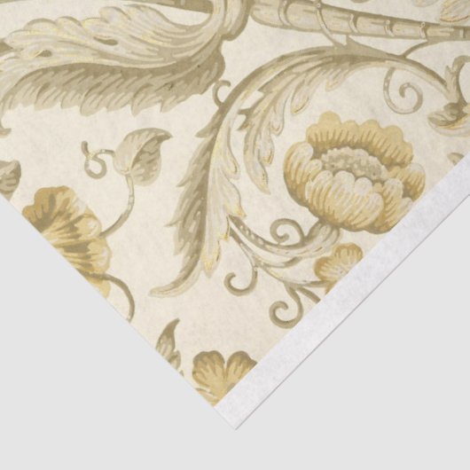 Art Deco Bloemen Decoupage Tissue Papier (Detail)