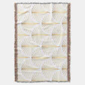 Art Deco Bloemen: Gouden Elegantie. Deken (Voorkant Verticaal)