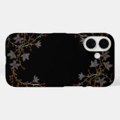 Art Deco Bloemen Op Zwart Case-Mate iPhone Case (Achterkant (horizontaal))