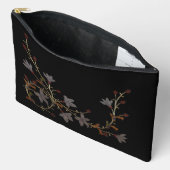 Art Deco Bloemen Op Zwart Etui (Open)