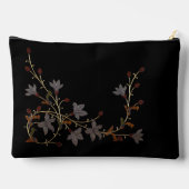 Art Deco Bloemen Op Zwart Etui (Achterkant)