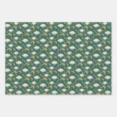  Art Deco Bloemen Set #2 Inpakpapier Vel (Voorkant 3)